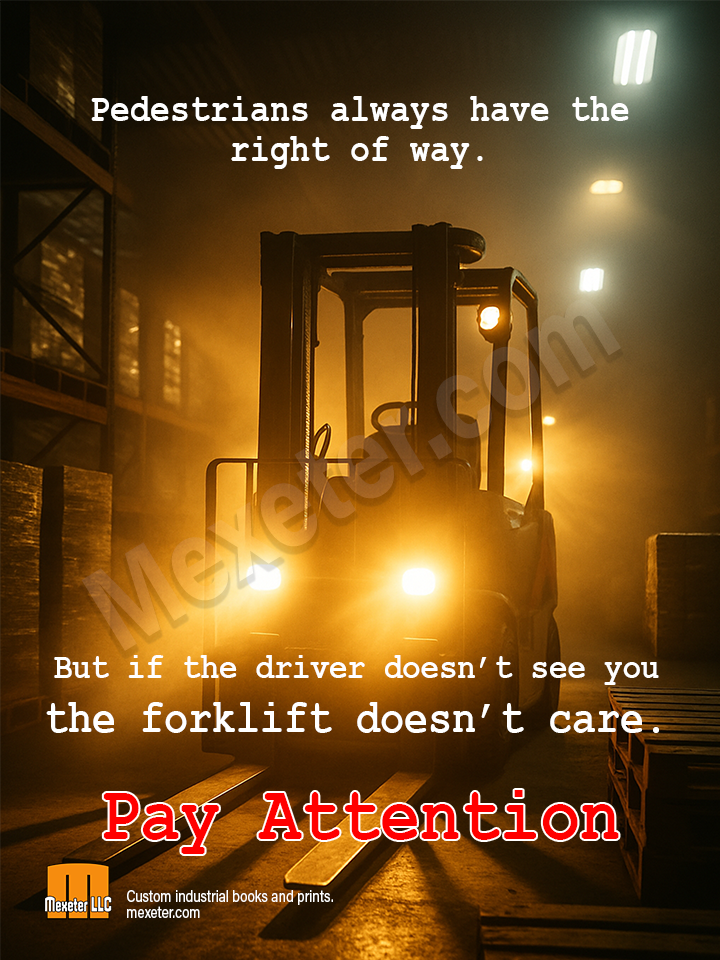 Forklift Safety Poster – Pedestrians Always Have the Right of Way